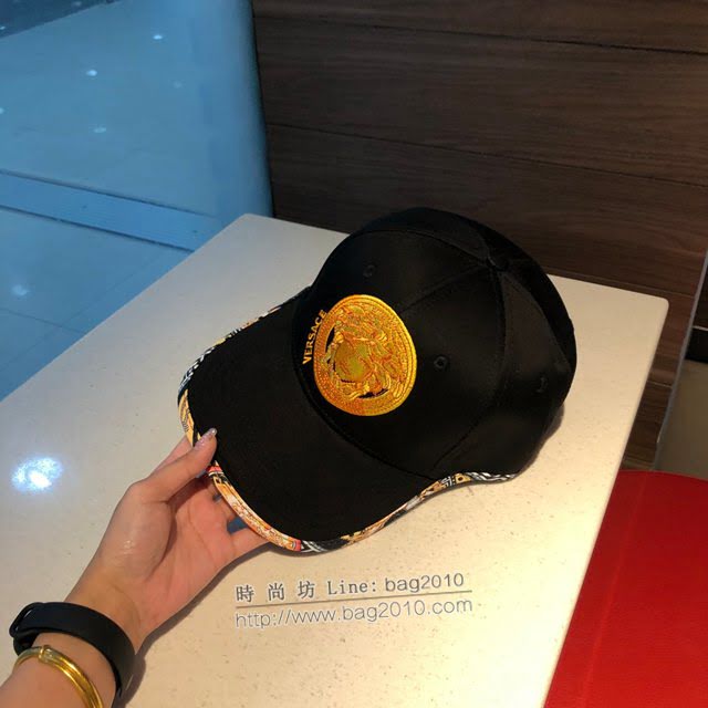 VERSACE男士帽子 範思哲經典美杜莎花邊棒球帽鴨舌帽  mm1166